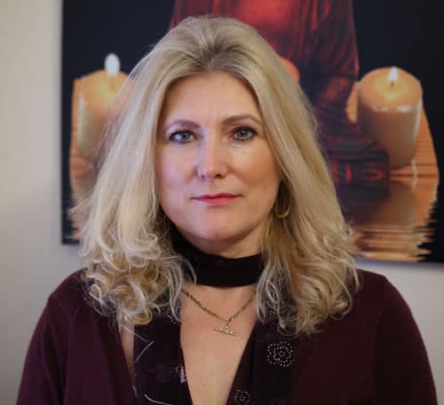 Sonya Hudson, hypnotherapist Sonya Hudson, clinical hypnotherapist, in her therapy room